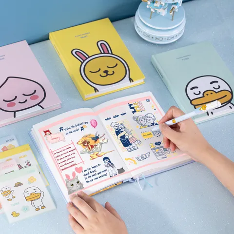 Sổ Tay Ghi Chép Deli Kakao Friends 112 Trang - Sổ Cute Thiết Kế Nhân Vật Hoạt Hình Bảo Vệ Mắt, Quà Tặng Dễ Thương