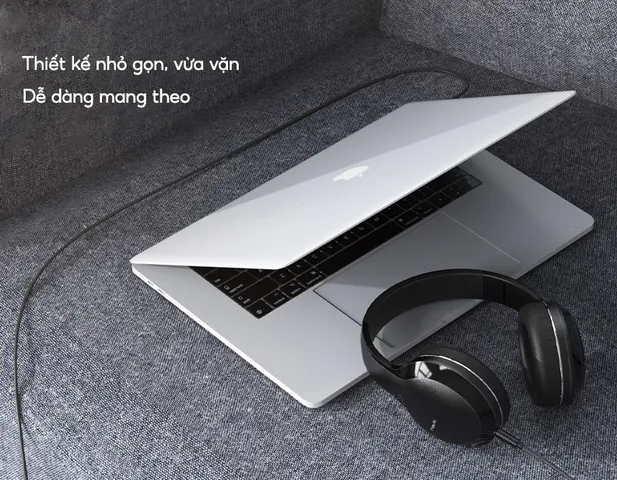 Tai Nghe Chụp Tai Havit H100D 40mm - Âm Thanh Sống Động, Thiết Kế Nhỏ Gọn, Gập Được, Giảm Tiếng Ồn, Siêu Nhẹ 200g