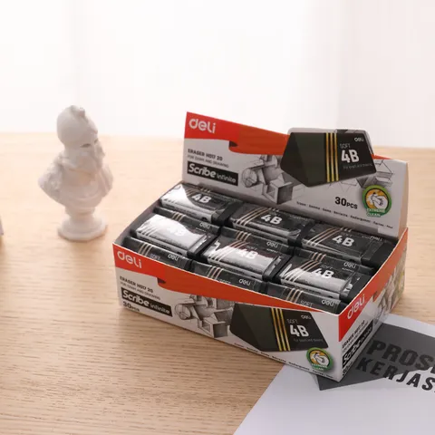 Tẩy 4B Deli EH01720 30 viên/hộp - Bút xóa mềm, tiện dụng cho học sinh và văn phòng, kích thước 40x19x19mm