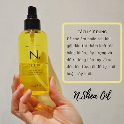 Tinh Dầu Dưỡng Tóc Suôn Mềm Napla N. Shea Oil - Dưỡng Ẩm, Bóng Đẹp Cho Mọi Loại Tóc, 150ml