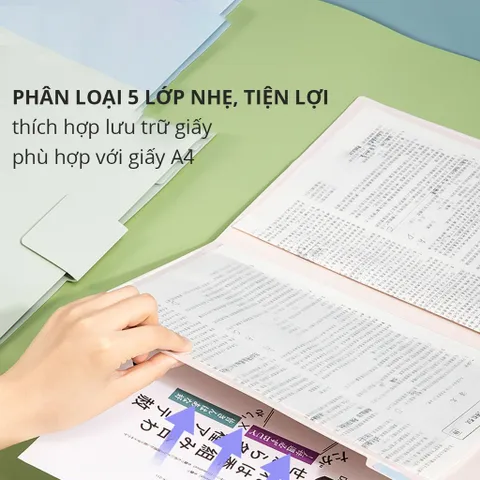 Túi đựng tài liệu Deli 72671 khổ A4 chống thấm nước, thiết kế đẹp mắt, bảo vệ tài liệu an toàn - Học sinh, sinh viên, văn phòng