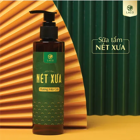 Sữa Tắm Laco Nét Xưa Hương Mùi Già 200ml - Dưỡng Ẩm Da Từ Chiết Xuất Thảo Mộc, Hỗ Trợ Sức Khỏe và Thư Giãn