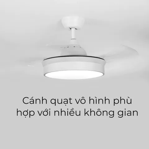 Đèn Quạt Trần Thông Minh Xiaomi Yeelight C1060 - Đèn LED & Quạt 2 Trong 1, Điều Khiển Từ Xa, Thiết Kế Gọn Gàng, Tiết Kiệm Điện