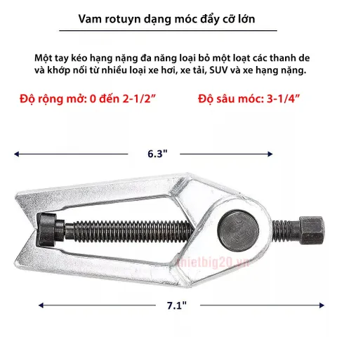 Bộ Dụng Cụ Vam Cảo Rotuyn 5 Chi Tiết - Công Cụ Bảo Dưỡng Sửa Chữa Hệ Thống Lái Chuyên Nghiệp, Chất Lượng Cao