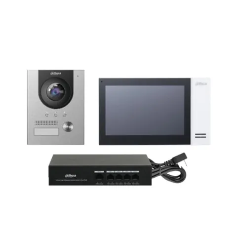 Bộ Kít Chuông Cửa Dahua DHI-KTP01L(S) - Thiết Bị Gọi Cửa IP 2MP HD, Mở Khóa Từ Xa, Giao Tiếp 2 Chiều, Màn Hình Cảm Ứng 7