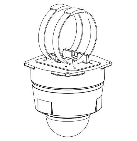 Chân Đế Camera Dahua DH-PFA152-E Chất Liệu Nhôm Đúc Inox Bền Bỉ, Chống Nước, Lắp Trong Nhà Ngoài Trời