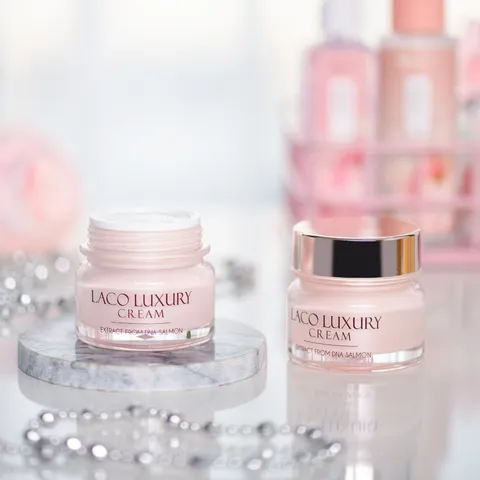 Kem Dưỡng Ngày Laco Luxury Cream Chiết Xuất DNA Cá Hồi - Phục Hồi Da, Chống Nắng, Dưỡng Trắng, Thay Kem Nền 30g