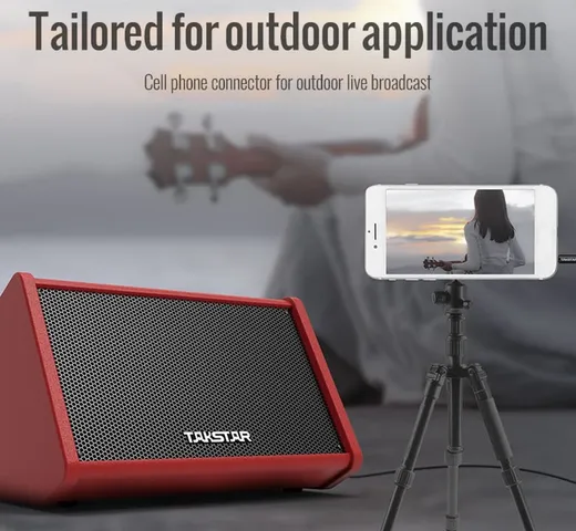 Loa Bluetooth Di Động Takstar OPS-25 - Âm Thanh Sáng Rõ, Thích Hợp Karaoke Ngoài Trời, Biểu Diễn, Liên Hoan