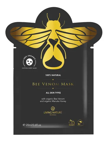 Mặt Nạ Dưỡng Da Chiết Xuất Nọc Ong Living Nature - Bee Venom Mask Tăng Cường Collagen, Căng Mịn Da, Phục Hồi Tươi Trẻ 20ml