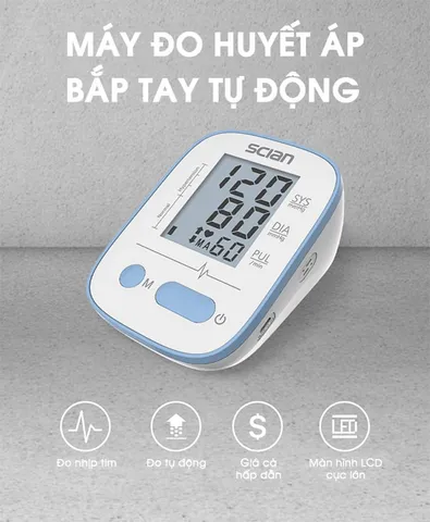 Máy Đo Huyết Áp Bắp Tay Tự Động Scian LD-521 - Đo Tự Động, Chính Xác Cao, Dễ Dàng Sử Dụng Cho Người Lớn