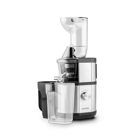 Máy Ép Chậm Klarstein Fruitberry 400W - Ép Trái Cây Giữ Dinh Dưỡng, Thích Hợp Cho Hoa Quả Cứng và Hạt Như Ổi, Cà Rốt