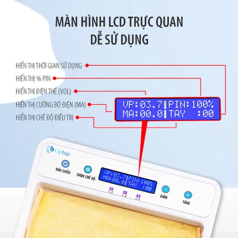 Máy Liplop MS03 Giảm Mồ Hôi Toàn Thân - Thiết Bị Điện Ion Hiệu Quả Không Tác Dụng Phụ, Dùng Tại Nhà An Toàn