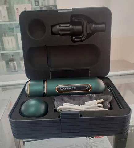 Máy massage cầm tay KASJ A6 - Thiết bị massage trị liệu 4 đầu đa năng, hỗ trợ giảm đau cơ và mệt mỏi hiệu quả