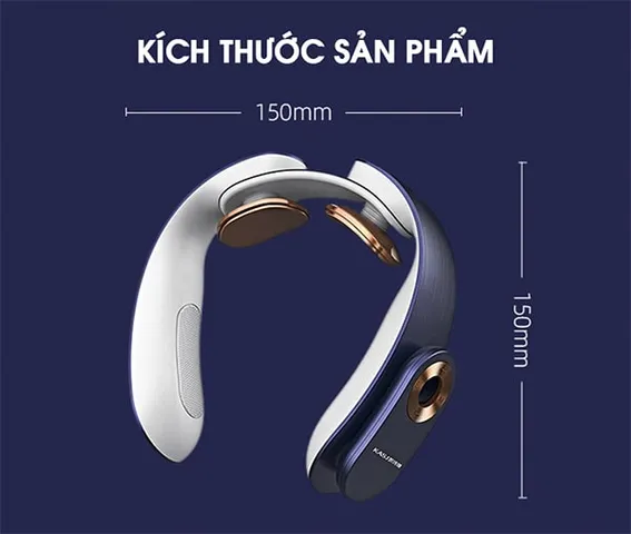 Máy Massage Cổ KASJ A1 Công Nghệ Đức - Giảm Đau Mỏi Cổ Vai, Thư Giãn Hiệu Quả, Thiết Kế Sang Trọng, Điều Khiển Từ Xa