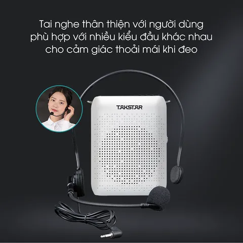 Máy trợ giảng Takstar E220 - Hỗ trợ FM, Bluetooth, thiết kế nhỏ gọn, chất lượng âm thanh tuyệt vời cho giảng dạy và thuyết trình hiệu quả
