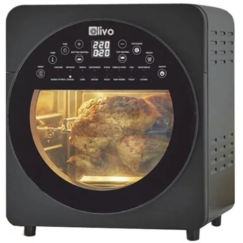 Nồi Chiên Không Dầu Olivo AF15 15 Lit - Công Suất 2000W, Nhiệt Độ Tối Đa 220°C, Chiên Gà, Vịt Nguyên Con Dễ Dàng