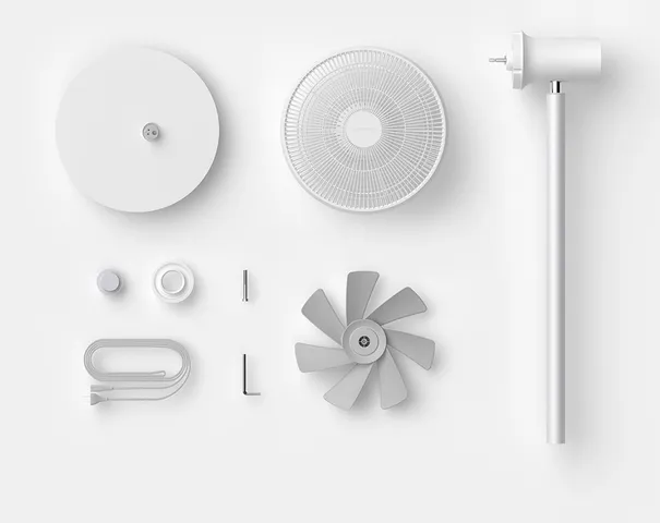 Quạt Thông Minh Xiaomi Smartmi Standing Fan 2S - Quạt Đứng Điều Khiển Qua Điện Thoại, Yên Tĩnh, 7 Cánh, Pin 2800mAh, Tinh Tế, Tiện Dụng