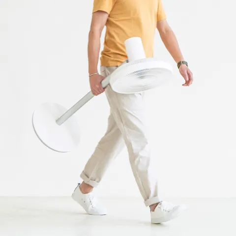 Quạt Thông Minh Xiaomi Smartmi Standing Fan 2S - Quạt Đứng Điều Khiển Qua Điện Thoại, Yên Tĩnh, 7 Cánh, Pin 2800mAh, Tinh Tế, Tiện Dụng