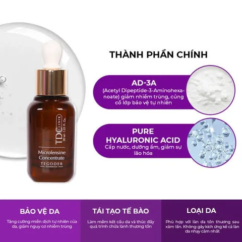 Tinh Chất Đề Kháng B-defensine Tegoder Microfensine Concentrate 30ml - Dưỡng Da Chuyên Sâu Tăng Cường Hệ Miễn Dịch Tự Nhiên