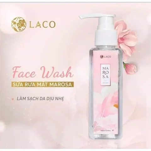 Sữa Rửa Mặt Marosa Laco 100ml - Gel Làm Sạch Da Tự Nhiên, Dưỡng Ẩm Mịn Màng, Phù Hợp Với Mọi Loại Da