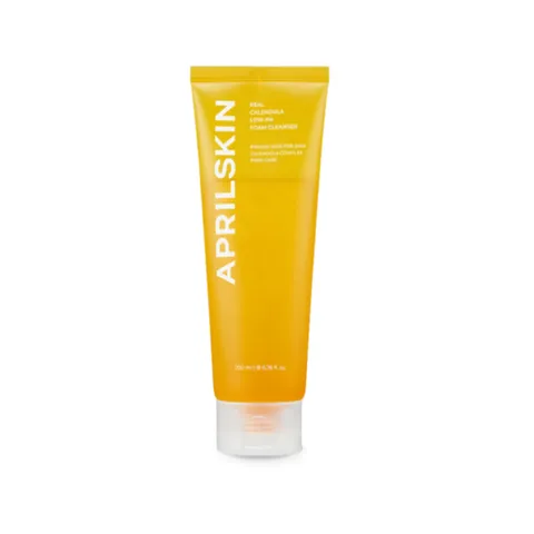 Sữa Rửa Mặt Tạo Bọt April Skin Real Calendula 200ml - Làm Sạch Dịu Nhẹ, Dưỡng Ẩm Với Hoa Cúc Calendula, Phù Hợp Cho Da Nhạy Cảm