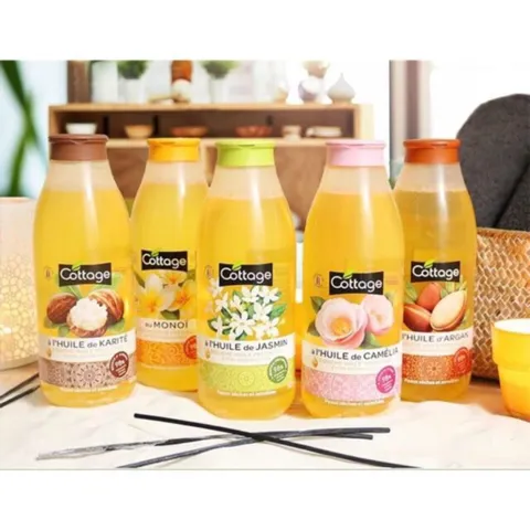 Sữa Tắm Dưỡng Ẩm Cottage Pháp 560ml - Hương Thơm Tự Nhiên, Giúp Làm Sạch Dịu Nhẹ và Cấp Ẩm Cho Da Mềm Mại