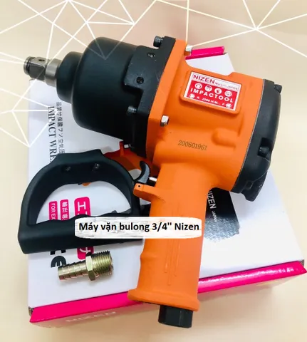 Súng Bắn Bulong 3/4'' Nizen 2 Búa - Lực Đập 2800N.m, Máy Bắn Ốc Chân Chất Lượng Cao Cho Xe Ô Tô Và Xe Máy