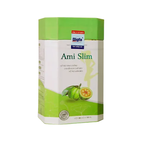 Thạch Ami Slim Giảm Cân - Hỗ Trợ Chuyển Hóa Chất Béo, Kiểm Soát Cân Nặng, Giúp Ngăn Hấp Thụ Mỡ Thừa, Sản Phẩm Tự Nhiên, Thơm Ngon Dễ Sử Dụng