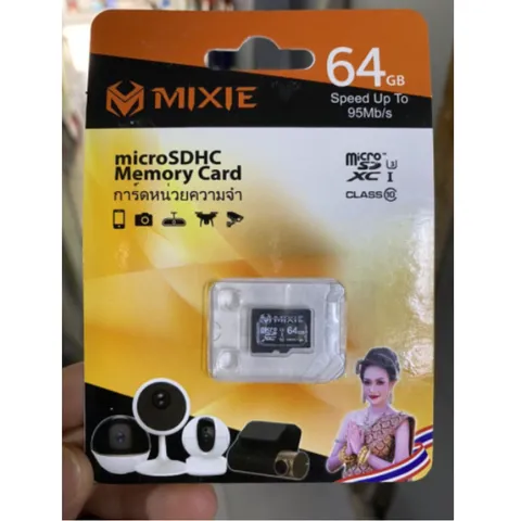 Thẻ Nhớ Mixie 64GB Micro TF 95MB/s - Tốc Độ Cao U3, Tương Thích Tất Cả Thiết Bị Ghi Hình 4K, 2K, Bảo Hành Chất Lượng