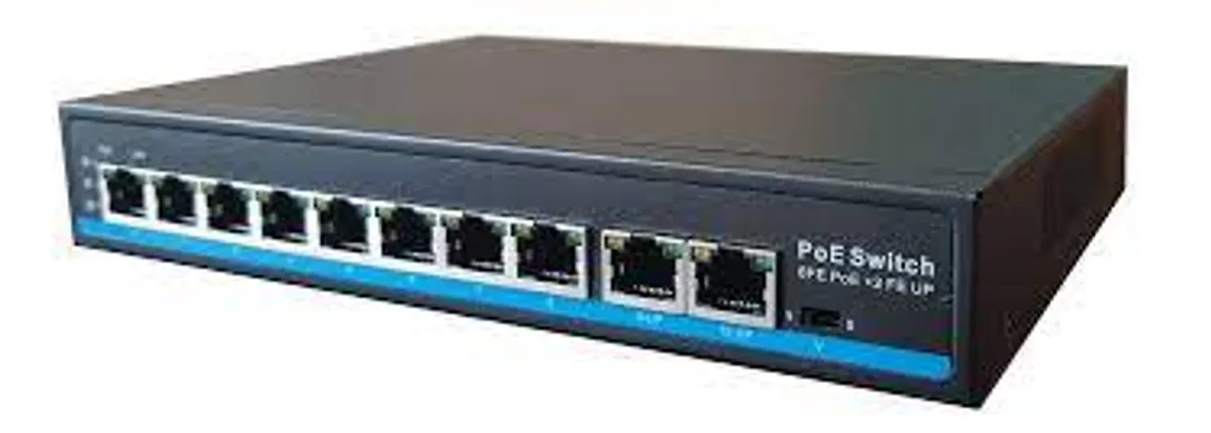 Thiết bị chia mạng Switch PoE UNV LG-SW210 8 cổng, dễ sử dụng, không cần cấu hình, hỗ trợ PoE 30W cho mỗi cổng, chất lượng cao, vỏ kim loại bền.
