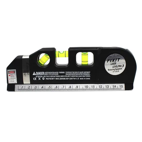 Thước thủy Nivo F2018 Fixit Laser Level Pro3 - Cân Mực Laser Đa Năng, Thiết Bị Xây Dựng, Đo Đạc Chính Xác, Vạch Đường Thẳng Ngang Dọc