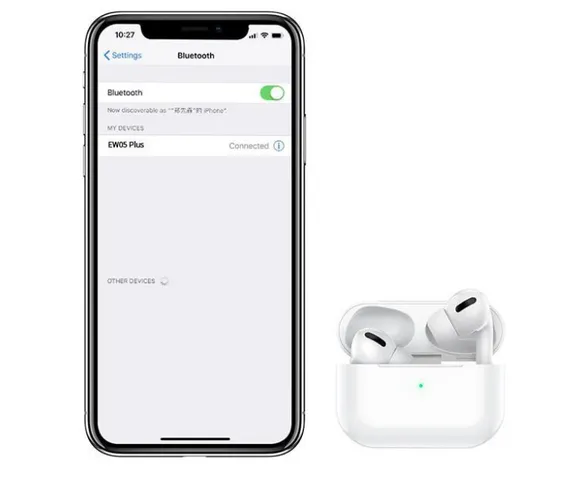 Tai Nghe Bluetooth Chống Ồn Hoco EW05 Plus - Kết Nối Nhanh, Âm Thanh Chân Thực, Thiết Kế Nhét Tai, ANC, Hỗ Trợ Sạc Không Dây