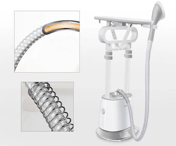 Bàn Là Cây Mediheim WST-I300 Hàn Quốc - Bàn Ủi Hơi Nước Đứng 5 Chế Độ Nhiệt Độ, Thích Hợp Cho Vải Khó Ủi, Thiết Kế Tiện Lợi, An Toàn