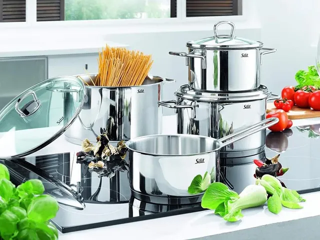 Bộ Nồi Silit Alicante 10 Món Bếp Từ - Thép Không Gỉ 18/10, Công Nghệ Silitherm, Đa Dạng Kích Thước, Giữ Nhiệt Tối Ưu, Siêu Bền