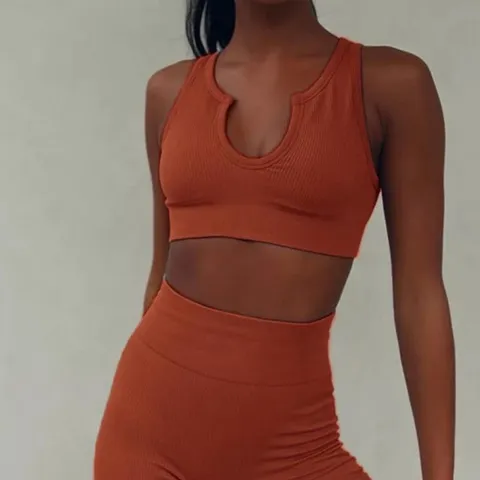 Bộ quần áo tập gym yoga Amin AM037 cho nữ - Quần lửng, áo bra mút ngực, nhiều màu sắc, chất liệu Spandex thoáng mát, thời trang thể thao nữ
