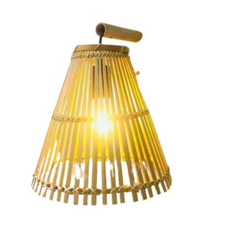 Đèn Mây Tre Trang Trí Hình Nơm Treo Tường 30cm - Đèn Lồng Thủ Công Mỹ Nghệ Cao Cấp, Kiểu Dáng Sang Trọng, Thân Thiện Với Môi Trường