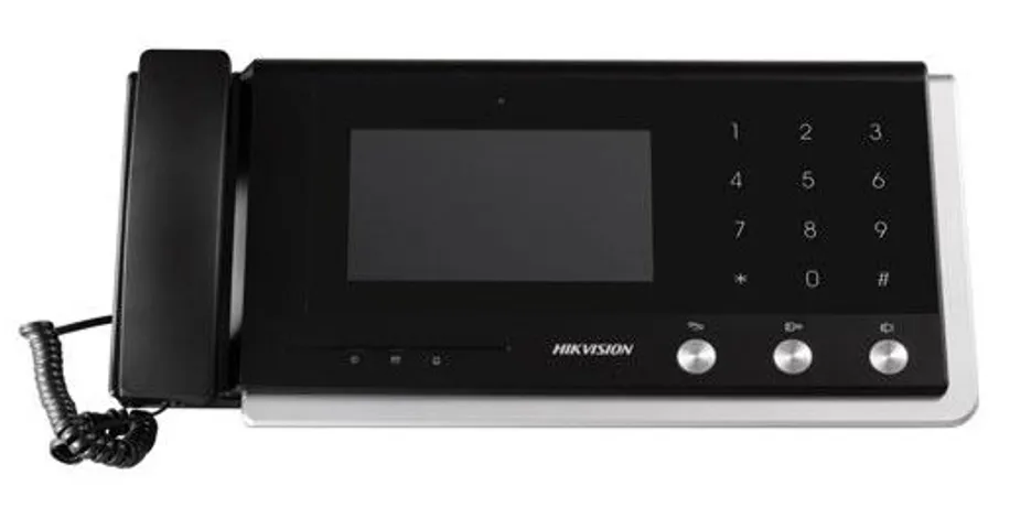 Điện Thoại Video Giám Sát Trung Tâm IP Hikvision DS-KM8301 - Màn Hình Cảm Ứng 7 Inch, Hỗ Trợ Camera, Không Gây Tiếng Ồn