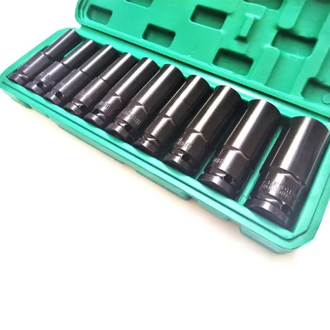 Hộp 10 Đầu Khẩu Dài 78mm 1/2 Dùng Cho Máy Siết Bulong - Bộ Công Cụ Sửa Chữa Nhà Cửa Chất Lượng Cao