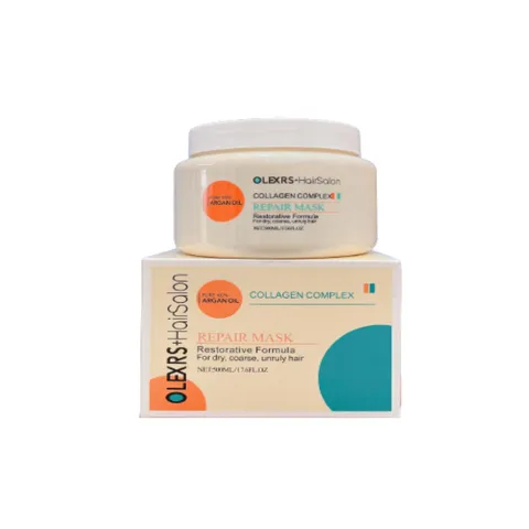 Kem ủ tóc Olexrs Argan Oil Collagen Complex - Phục hồi tóc hư tổn, 100% dầu Argan thiên nhiên, chăm sóc tóc bóng mượt 500ml