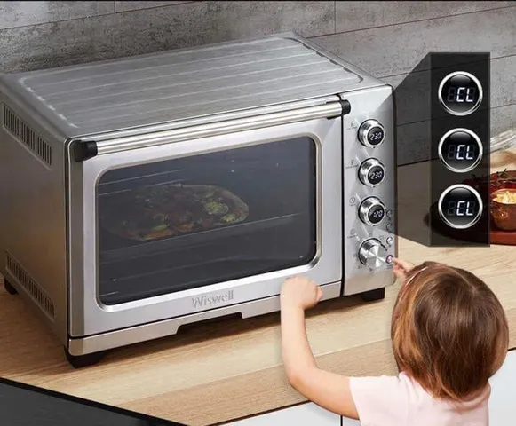 Lò Chiên Nướng Wiswell GL-30A 30L - Nồi Chiên Không Dầu Chất Lượng Cao, Chức Năng Nướng BBQ, Thiết Kế Hiện Đại