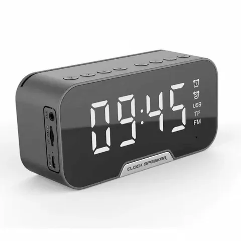 Loa Mini Không Dây Tích Hợp Đồng Hồ Clock Speaker D88 - Đèn Ngủ LED Siêu Sáng, Chất Lượng Âm Thanh Cao, Thiết Kế Thời Trang