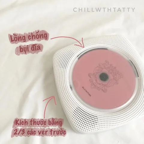 Máy Đĩa Nghe Nhạc CD 2.2 Kecag Bản Sạc Pin - Hỗ Trợ CD, DVD, Bluetooth, USB, Jack 3.5mm, Nghe Đài FM Tiện Lợi