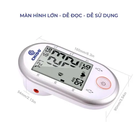 Máy Đo Huyết Áp Cảm Ứng CHIDO PG-800B28 - Tự Động Đo Huyết Áp & Nhịp Tim, Công Nghệ Nhật Bản, Dễ Sử Dụng, Kết Quả Chính Xác