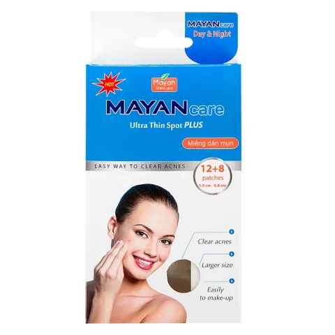 Miếng Dán Mụn Mayan Ultra Thin Spot - 24 Miếng Siêu Mỏng Chống Bụi Bẩn, Ngăn Vi Khuẩn, Hút Nhân Mụn Hiệu Quả
