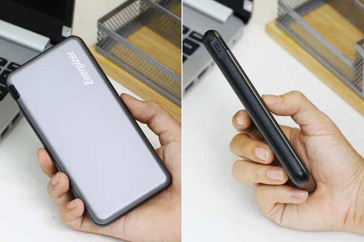 Pin sạc dự phòng Energizer UE10046 10.000 mAh Polymer - 2 cổng USB, thiết kế gọn nhẹ, sạc nhanh cho điện thoại và thiết bị di động