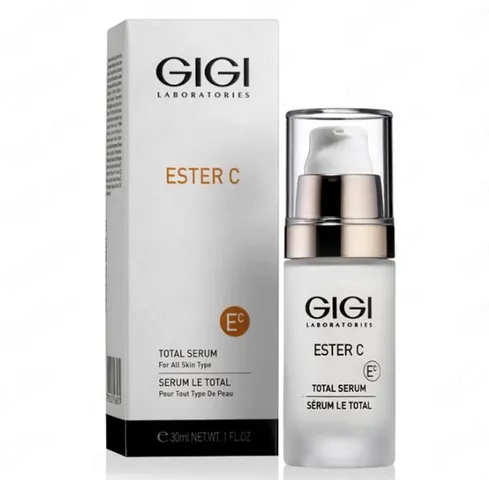 Serum Dưỡng Da Gigi Ester C Total 30ml - Tinh Chất Sáng Da, Căng Mịn và Kiềm Dầu, Phù Hợp cho Da Nhạy Cảm và Da Khô