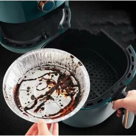 Set 10 Giấy Bạc Khuôn Lót Nồi Chiên Không Dầu - Bảo Vệ Đồ Ăn Chống Dính, Chịu Nhiệt Cao, Thích Hợp Cho Mọi Loại Nồi Chiên