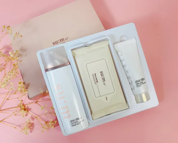 Set Kem Chống Nắng Su:m 37 Sun Away Cooling Watery SPF50++ - Dưỡng ẩm và Chống nắng cho mọi loại da, Phù hợp với da nhạy cảm