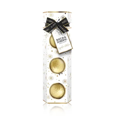 Set Quà Tặng Viên Tạo Bọt Tắm Baylis & Harding Hương Cam Và Hoa Nhài - Sang Trọng, Dưỡng Da Sạch Sáng, Quà Tết Tuyệt Vời
