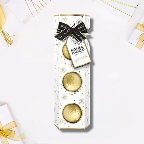 Set Quà Tặng Viên Tạo Bọt Tắm Baylis & Harding Hương Cam Và Hoa Nhài - Sang Trọng, Dưỡng Da Sạch Sáng, Quà Tết Tuyệt Vời